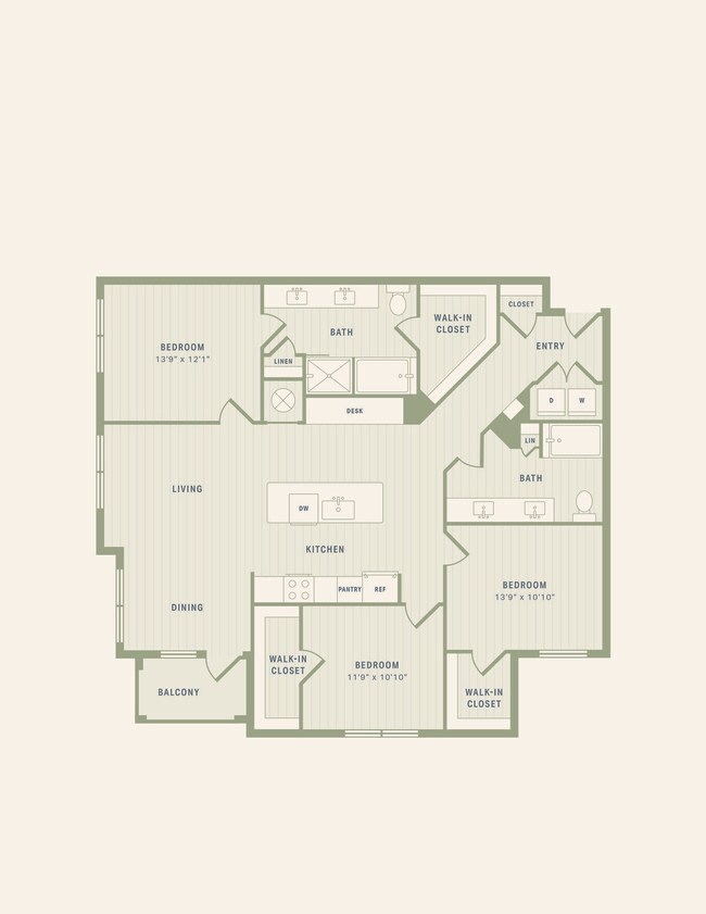 Unit 03302 floor plan